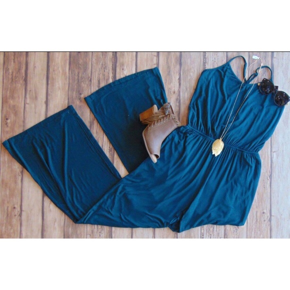 Kori Pants - KORI Green/Teal Jumpsuit Size Small